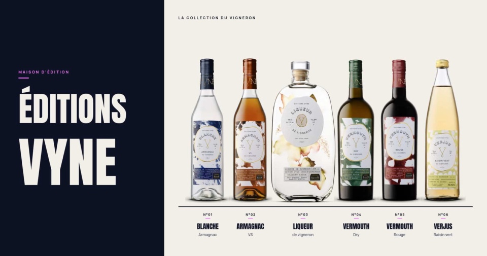 Éditions Vyne lance six références de bar construites autour du seul raisin
